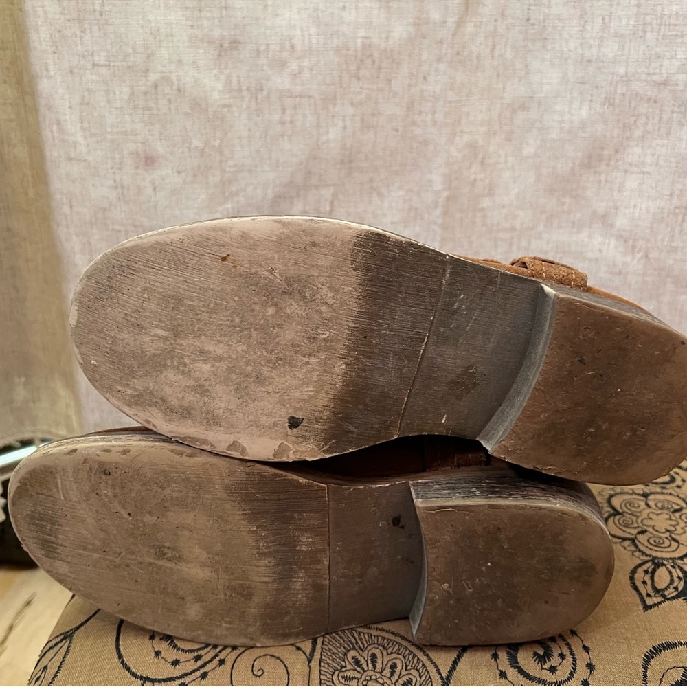 Rocket Dog Brown Suede Boho Motorcycle Boots - Picture 4 of 6